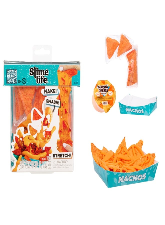 Slime Life Nachos DIY Slime Kit - Unboxing Ingredients to Make, Smash, and Stretch Your Food Slime, Ages 8+ - Image 1